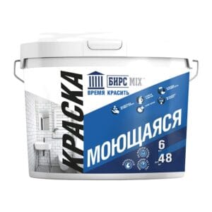 Краска МОЮЩАЯСЯ 6 кг БИРСMIX изображение