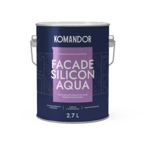 Краска FACADE SILIKON AQUA 2,7 л KOMANDOR изображение