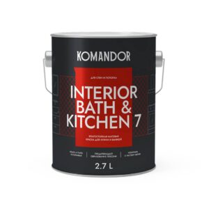 Краска INTERIOR BATH & KITCHEN 7 2,7 л KOMANDOR изображение
