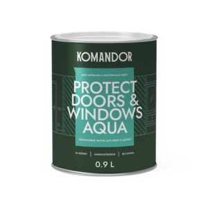 Эмаль PROTECT DOORS & WINDOWS Краска PROTECT DOORS & WINDOWS 0,9 л KOMANDOR изображение