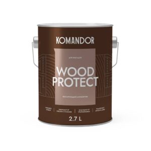 Лазурь PROTECT WOOD 2,7 л KOMANDOR изображение