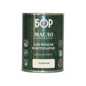 Масло БОР для мебели и интерьеров деревозащитное 0,64 кг изображение