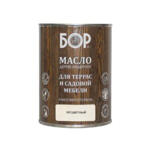 Масло БОР для террас и садовой мебели деревозащитное 0,64 кг изображение