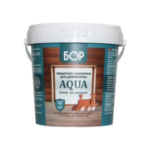 Защитная пропитка БОР AQUA для древесины 0,9 кг изображение