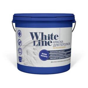 Краска WHITE LINE для потолков белоснежная 3 кг изображение