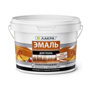 Эмаль ДЛЯ ПОЛА акриловая 2,4 кг ЛАКРА фотография картинка изображение