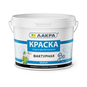 Краска ФАКТУРНАЯ 9 кг ЛАКРА фотография картинка изображение