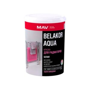 Краска BELAKOR AQUA для радиаторов полуглянцевая 1,1 кг MAV изображение