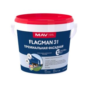 Краска FLAGMAN 31 премиальная фасадная 1,2 кг MAV изображение