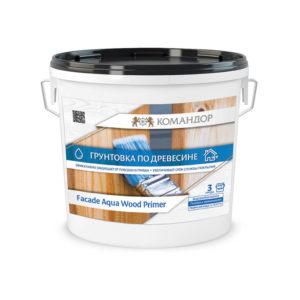 Грунтовка FACADE AQUA WOOD PRIMER 3 л КОМАНДОР фотография картинка изображение