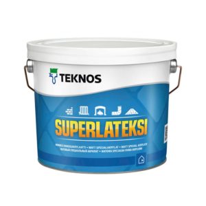 Краска SUPERLATEKSI 2,7 л TEKNOS фотография картинка изображение