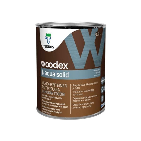 Защитный состав WOODEX AQUA SOLID 0,9 л TEKNOS фотография картинка изображение