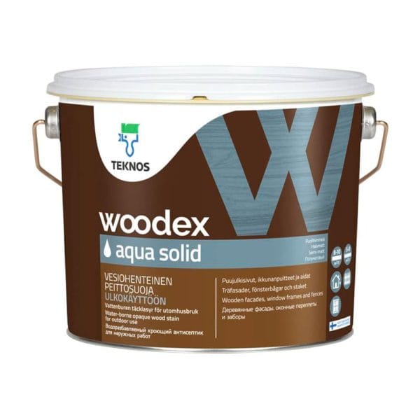 Защитный состав WOODEX AQUA SOLID 2,7 л TEKNOS фотография картинка изображение