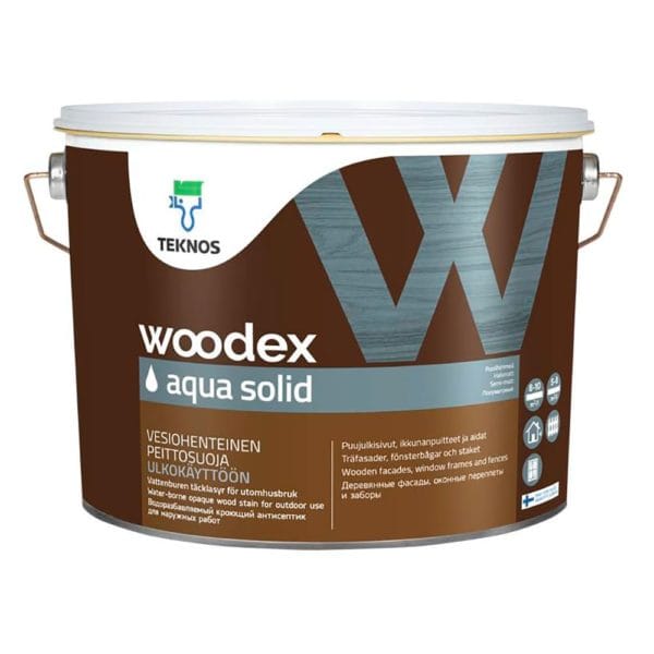 Защитный состав WOODEX AQUA SOLID 9 л TEKNOS фотография картинка изображение